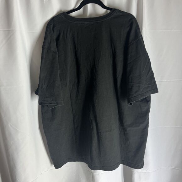 Carhartt 2XL Henley T-Shirt Black 3 Button Loose Fit Short Sleeve Pocket Relaxed - Picture 4 of 5
